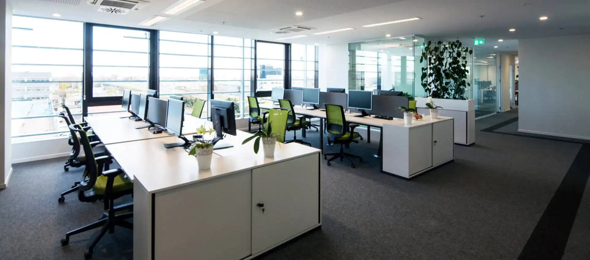 office with computers and chairs